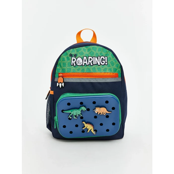 LCW ACCESSORIES Lacivert Dinozor Baskılı Erkek Çocuk Okul Çantası