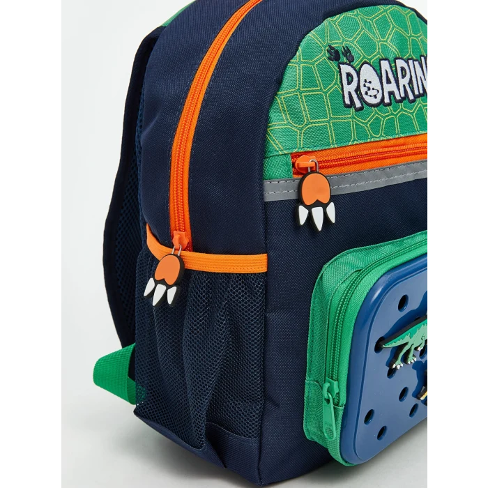 LCW ACCESSORIES Lacivert Dinozor Baskılı Erkek Çocuk Okul Çantası