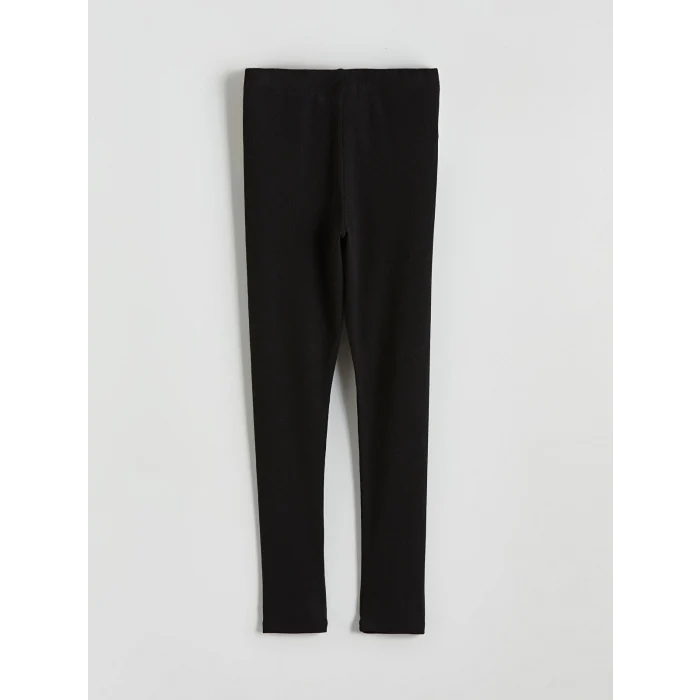 LCW Kids Siyah Fitilli Kız Çocuk Uzun Tayt