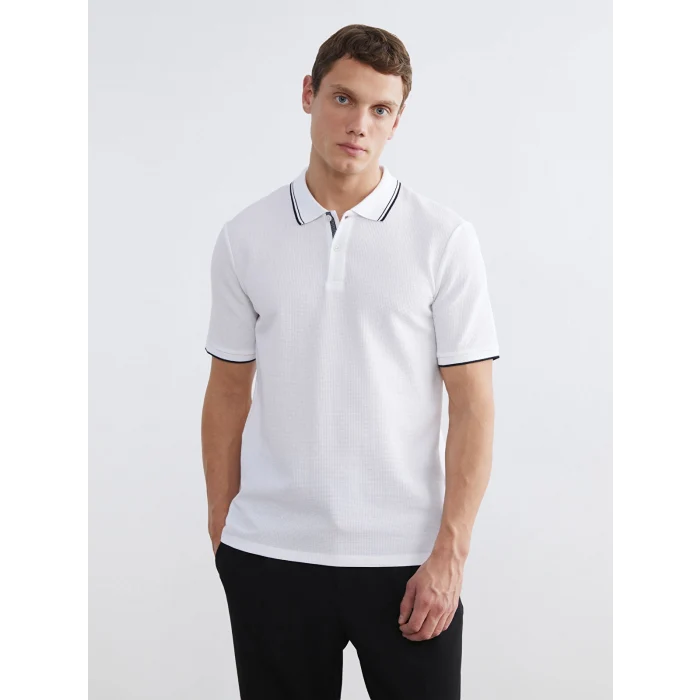 LCW Vision Beyaz Polo Yaka Erkek Tişört