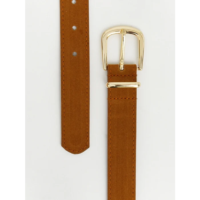 LCW ACCESSORIES Kahverengi Süet Görünümlü Kadın Kemer