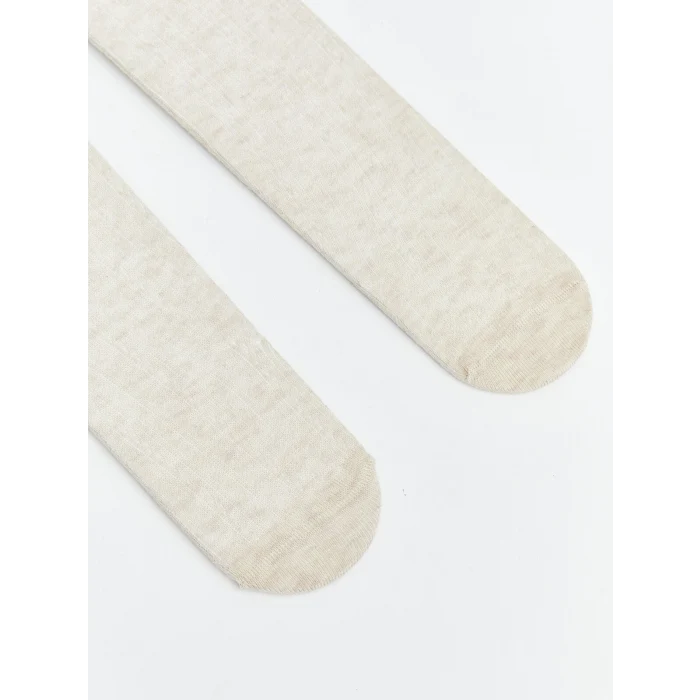 LCW baby Ekru Kız Bebek Külotlu Çorap 2li