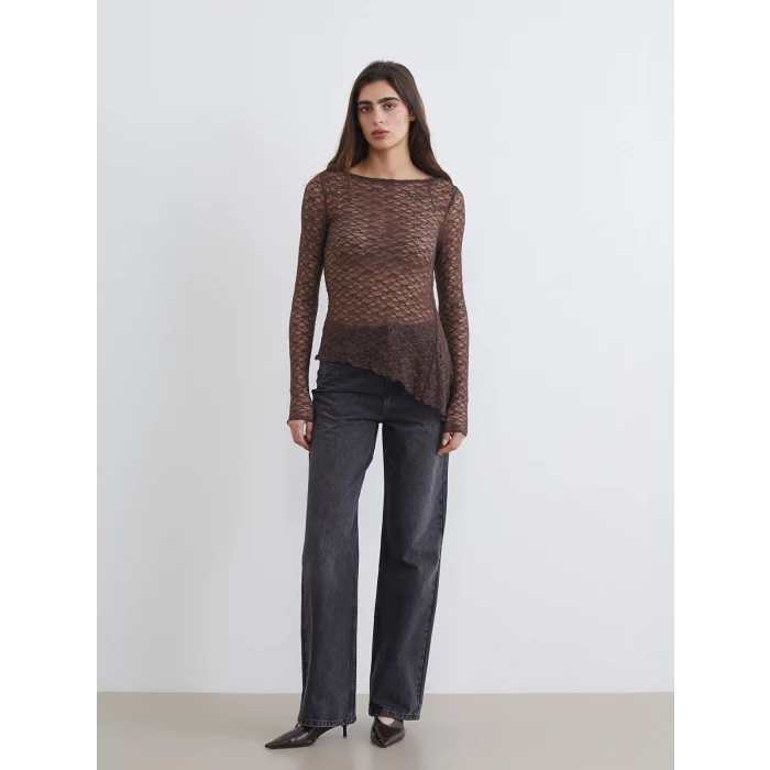 LCW Jeans Siyah Straight Fit Kadın Jean Pantolon