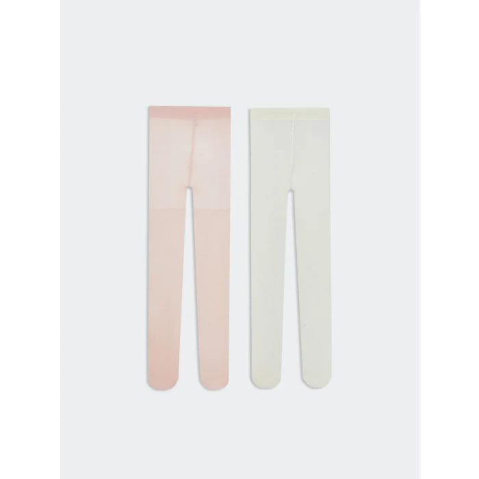 LCW Kids Pembe Kız Çocuk İnce Külotlu Çorap 2li