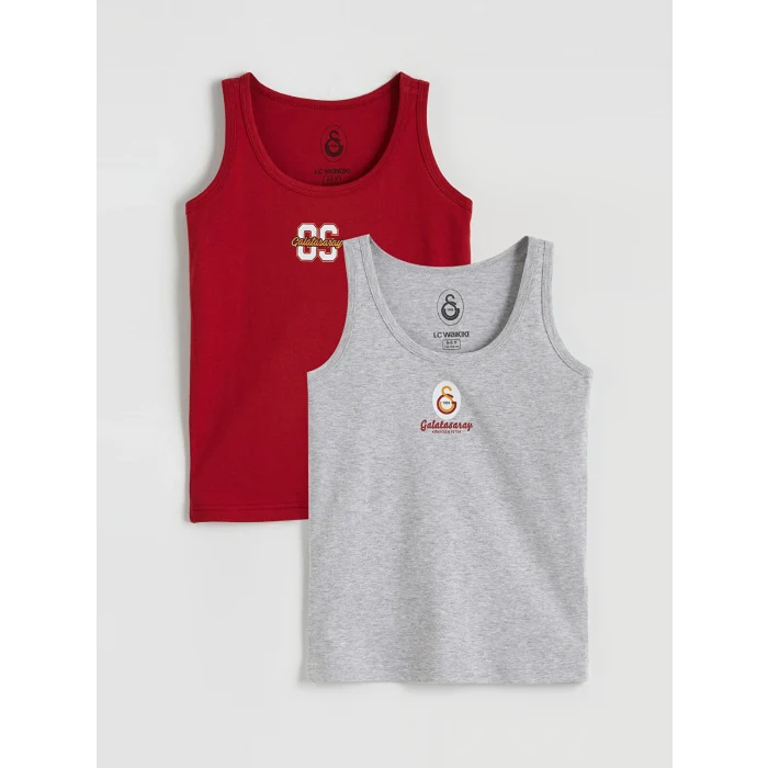 LCW Kids Kırmızı 2li Erkek Çocuk Atlet