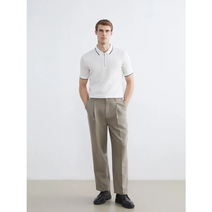 LCWAIKIKI Classic Beyaz Polo Yaka Erkek Tişört