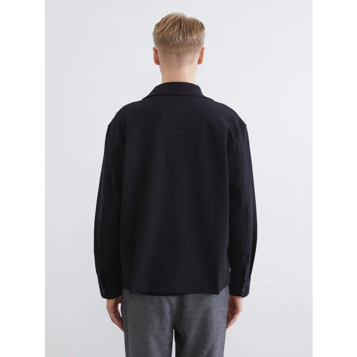 LCW Vision Siyah Rahat Kalıp Erkek Gömlek Ceket