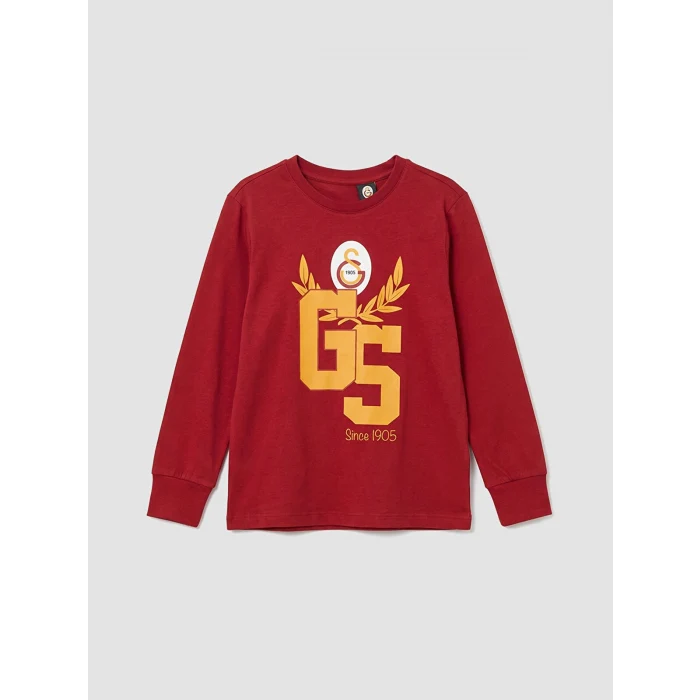 LCW Kids Kırmızı Galatasaray Baskılı Erkek Çocuk Pijama Takım