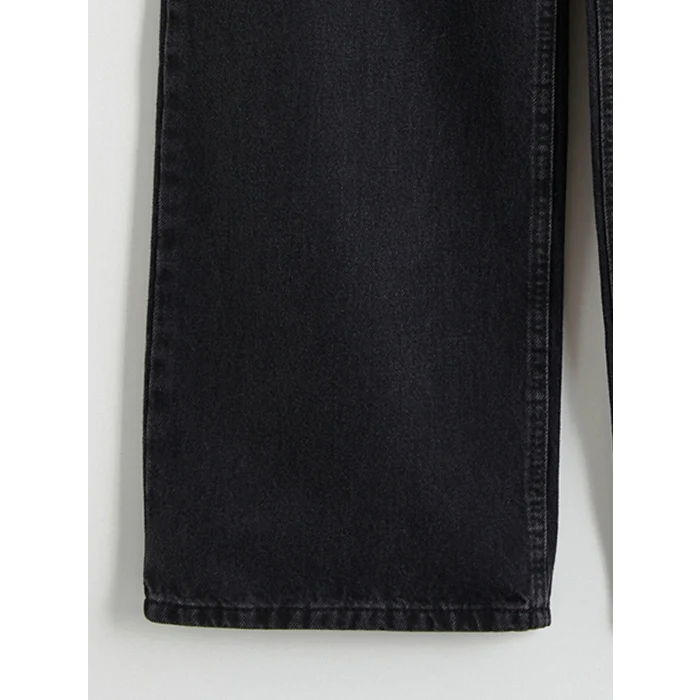 XSIDE Siyah Wideleg Kadın Jean Pantolon