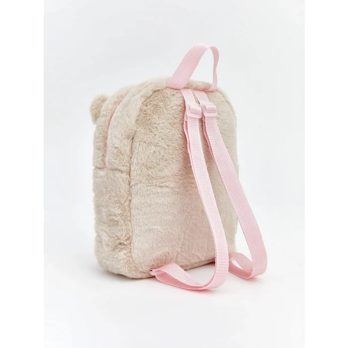 LCW ACCESSORIES Bej Hayvan Figürlü Pelüş Kız Çocuk Sırt Çantası