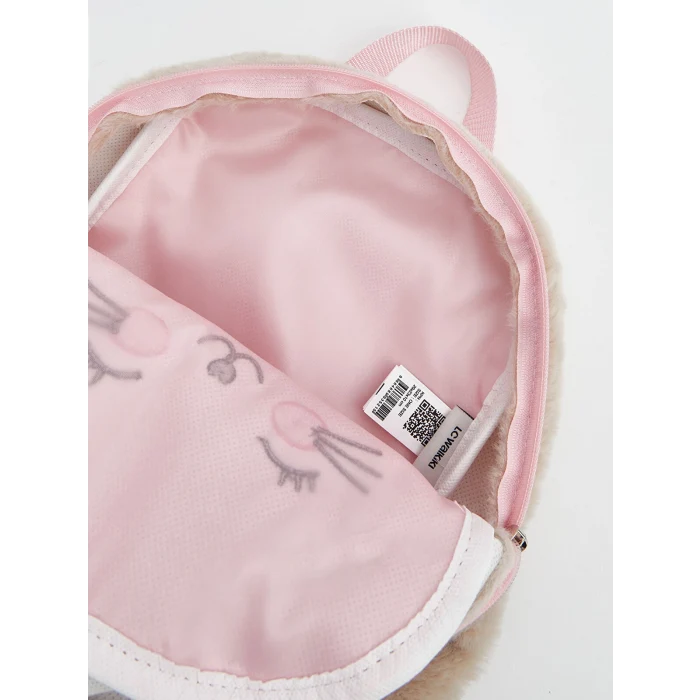 LCW ACCESSORIES Bej Hayvan Figürlü Pelüş Kız Çocuk Sırt Çantası