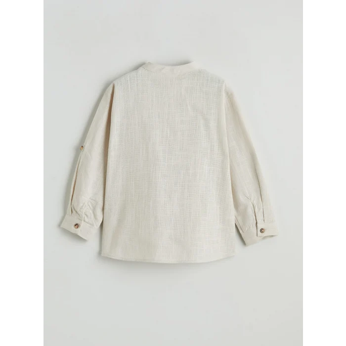 LCW Kids Gri Hakim Yaka Erkek Çocuk Gömlek