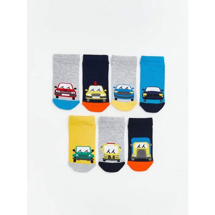 LCW Kids Karışık Desenli Erkek Çocuk Patik Çorap 7li