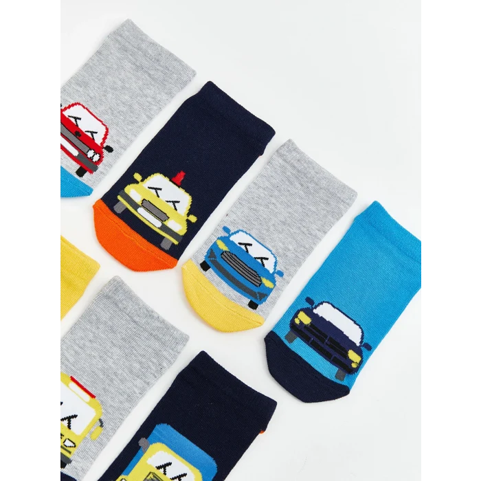 LCW Kids Karışık Desenli Erkek Çocuk Patik Çorap 7li