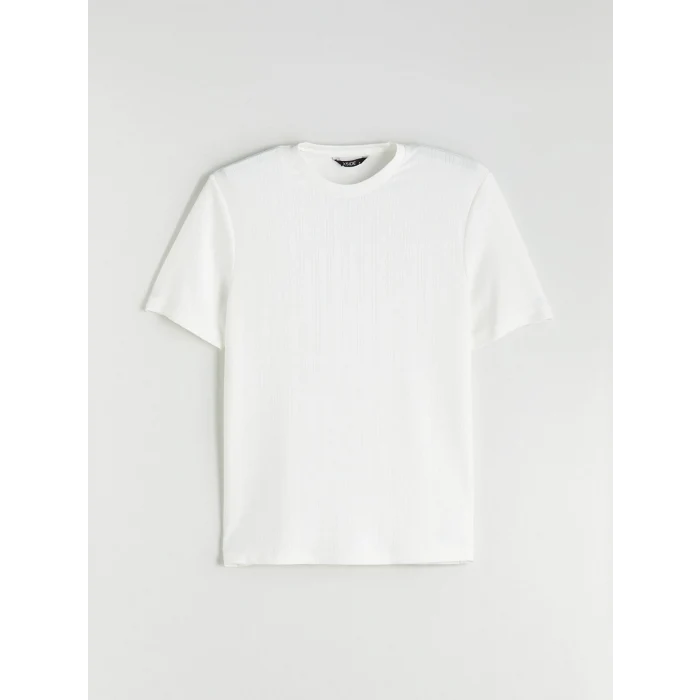 XSIDE Ekru Bisiklet Yaka Erkek Tişört