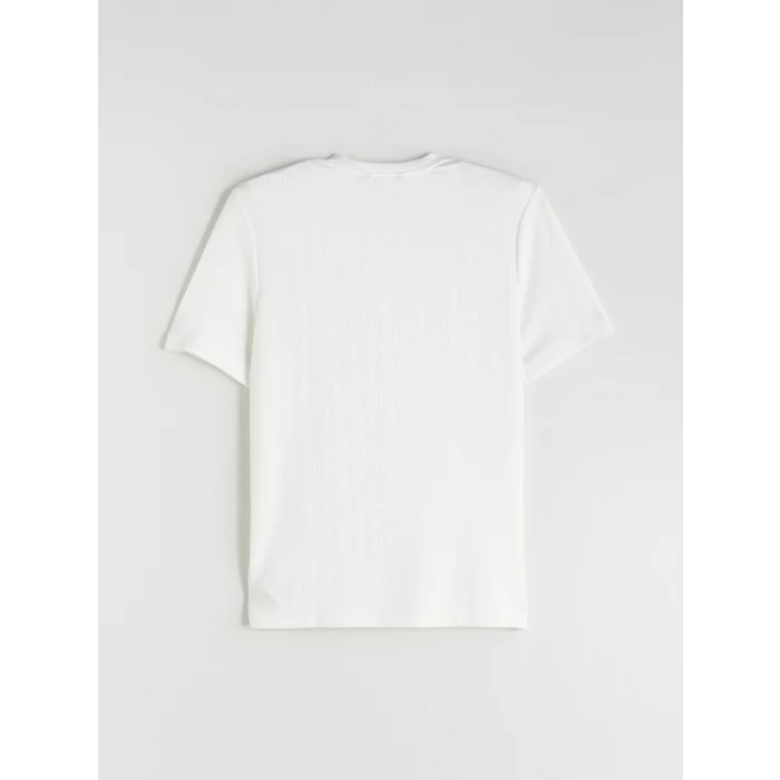 XSIDE Ekru Bisiklet Yaka Erkek Tişört