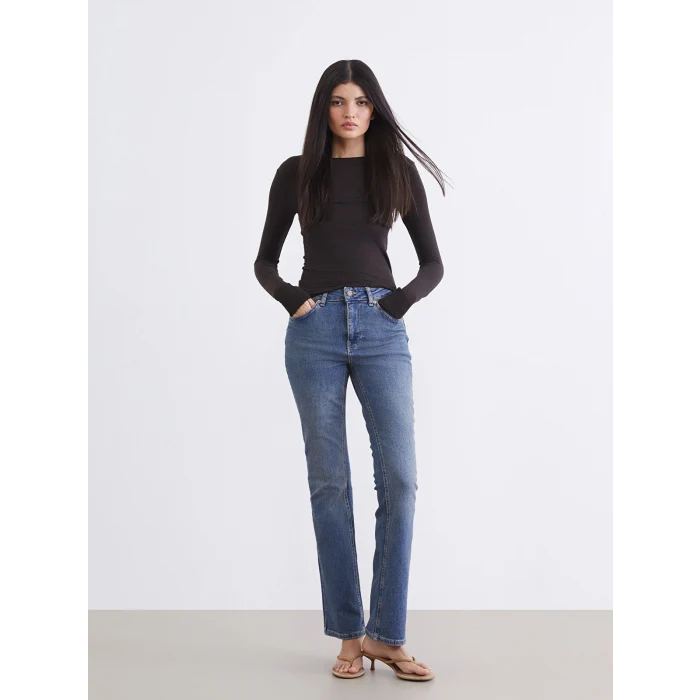 LCW Jeans İndigo Flare Kadın Jean Pantolon