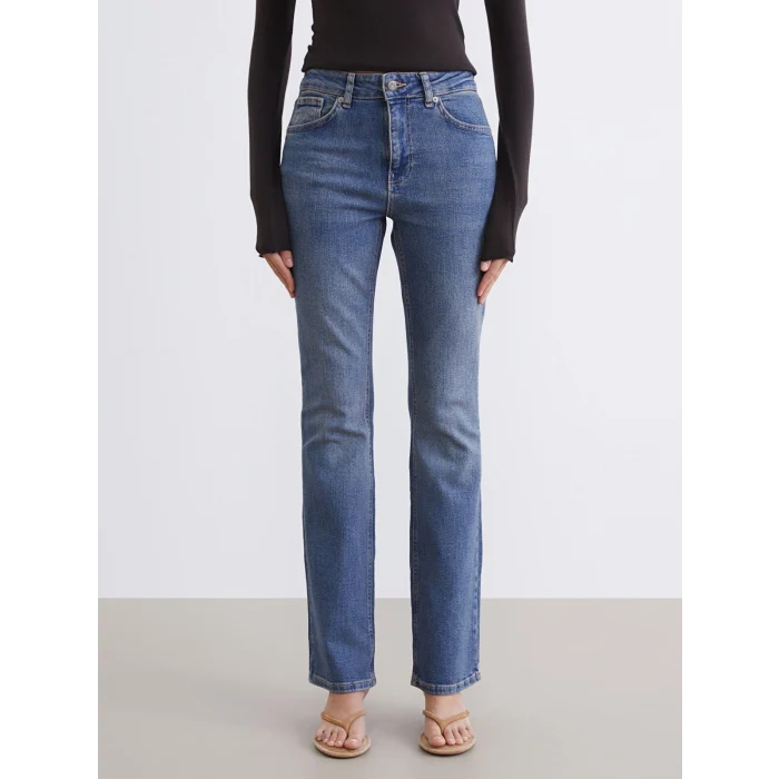 LCW Jeans İndigo Flare Kadın Jean Pantolon