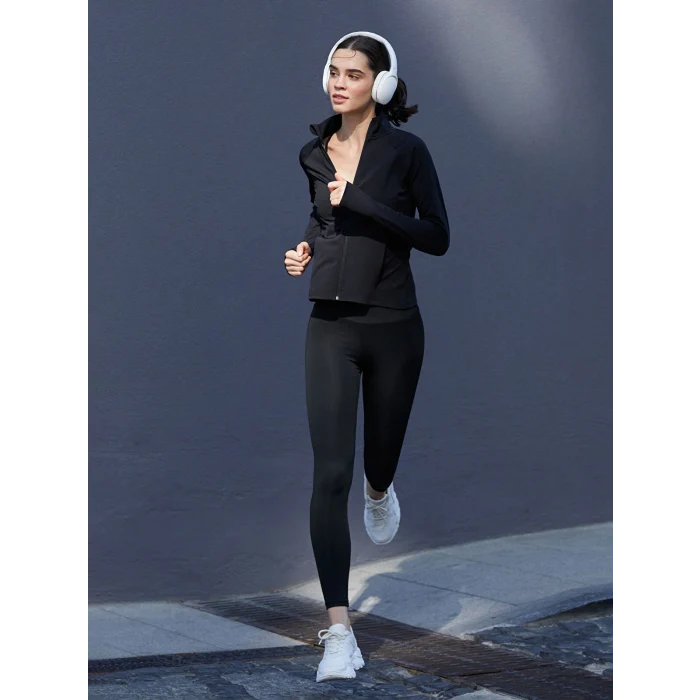 KOOR SPORT Siyah Yüksek Bel Toparlayıcı Kadın Spor Tayt