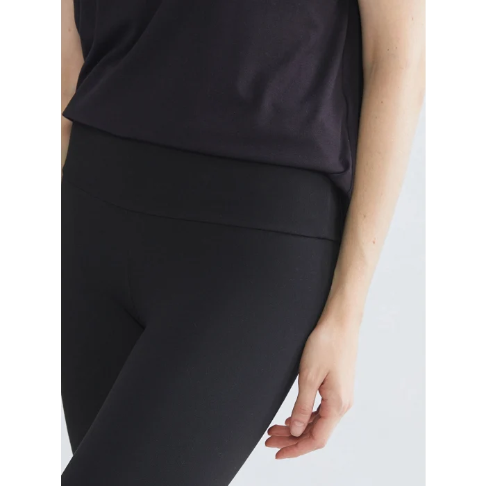 KOOR SPORT Siyah Yüksek Bel Toparlayıcı Kadın Spor Tayt