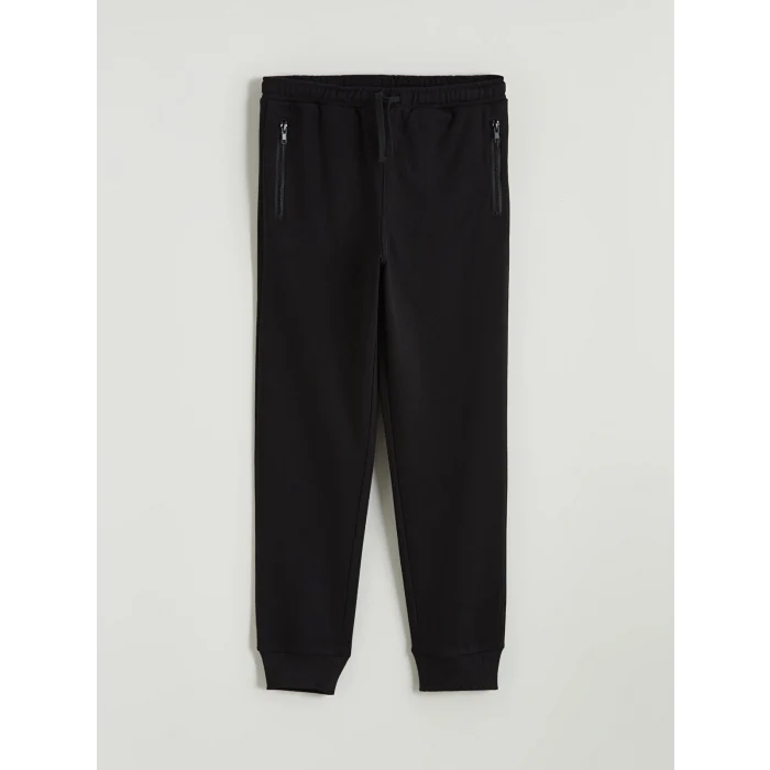 LCW Kids Siyah Beli Lastikli Erkek Çocuk Jogger Eşofman Altı