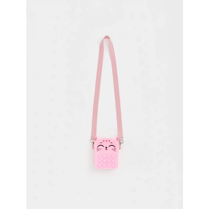 LCW ECO Pembe Kedi Figürlü Kız Çocuk Omuz Çantası