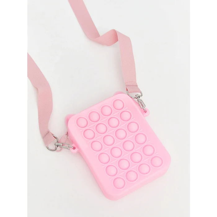 LCW ECO Pembe Kedi Figürlü Kız Çocuk Omuz Çantası