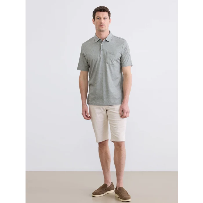 LCWAIKIKI Classic Yeşil Polo Yaka Erkek Tişört