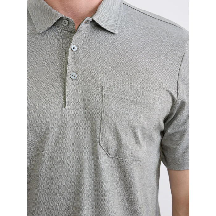 LCWAIKIKI Classic Yeşil Polo Yaka Erkek Tişört