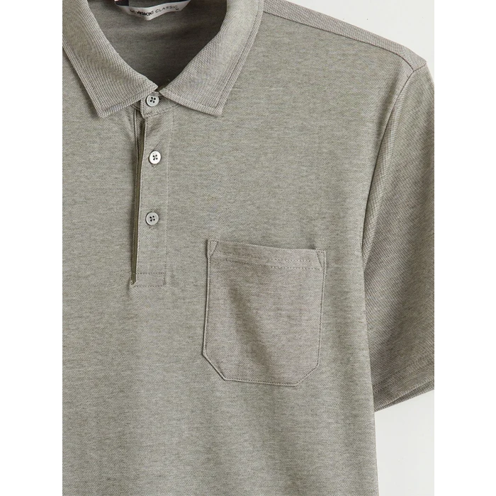 LCWAIKIKI Classic Yeşil Polo Yaka Erkek Tişört