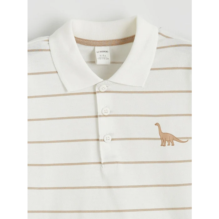 LCW Kids Ekru Polo Yaka Erkek Çocuk Tişört ve Pantolon