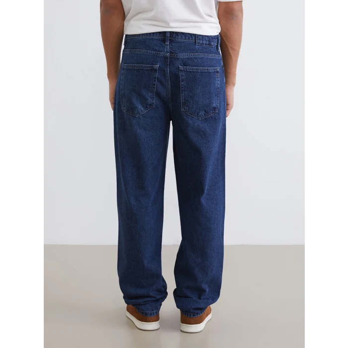 XSIDE İndigo Baggy Fit Erkek Jean Pantolon