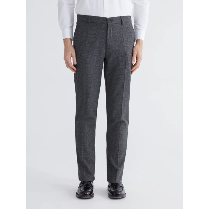 SOUTHBLUE Antrasit Standart Kalıp Ekose Erkek Pantolon
