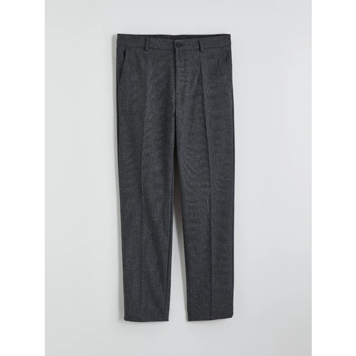 SOUTHBLUE Antrasit Standart Kalıp Ekose Erkek Pantolon