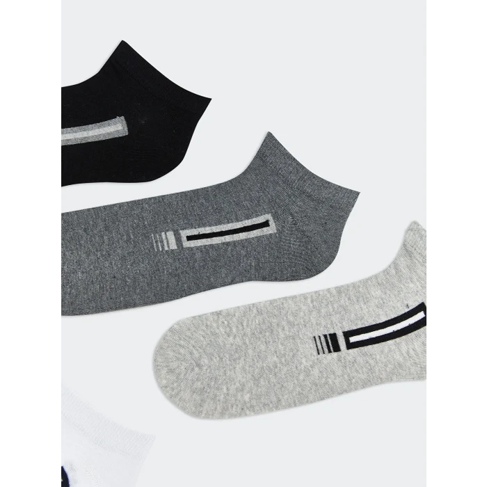 LCW ACCESSORIES Karışık Desenli Erkek Patik Çorap 5li