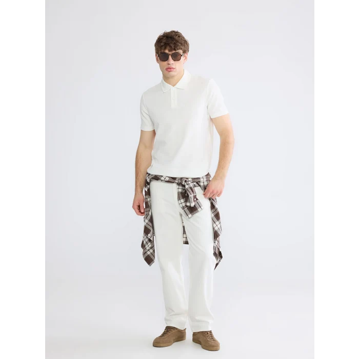 XSIDE Ekru Polo Yaka Erkek Tişört