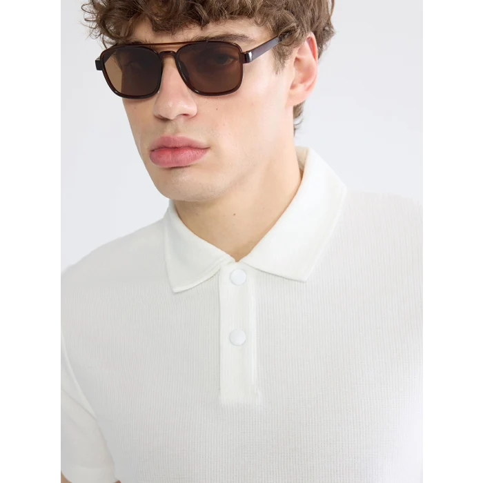 XSIDE Ekru Polo Yaka Erkek Tişört