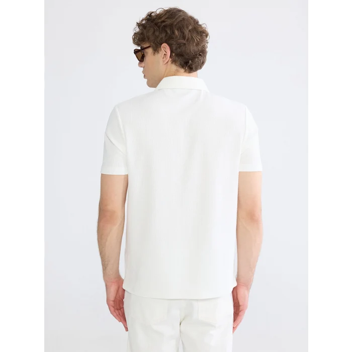 XSIDE Ekru Polo Yaka Erkek Tişört