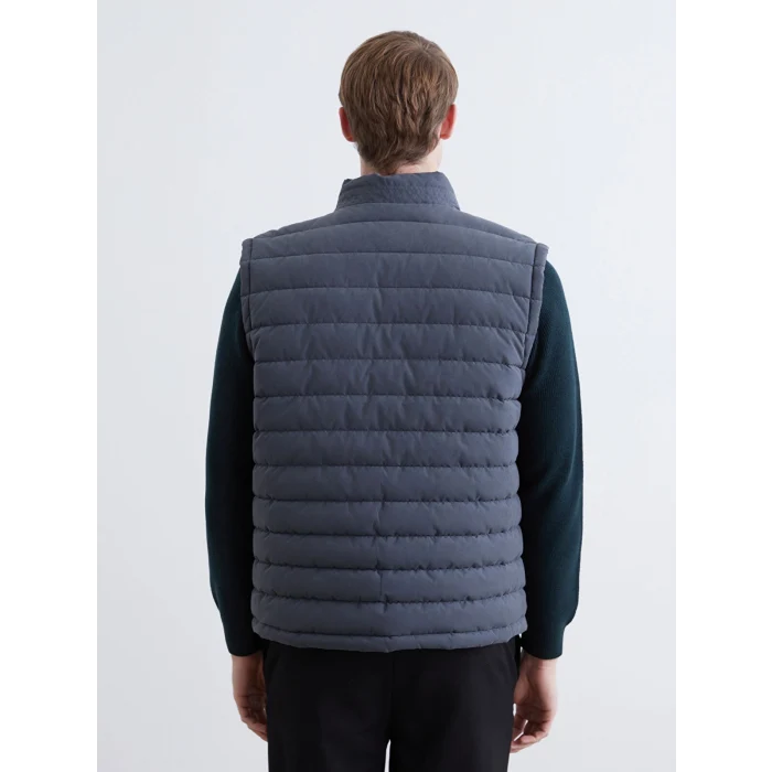 SOUTHBLUE Antrasit Standart Kalıp Dik Yaka Erkek Şişme Yelek