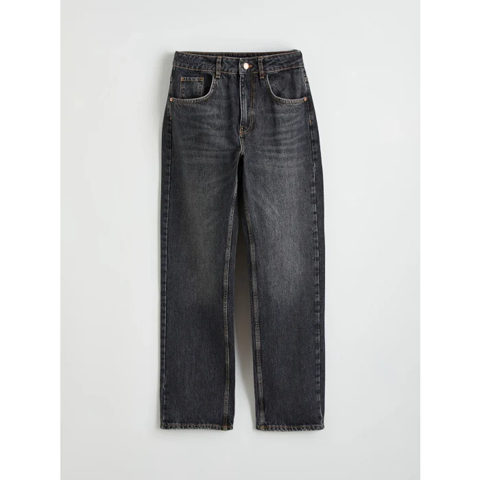 LCW Jeans Siyah Boyfriend Fit Kadın Jean Pantolon