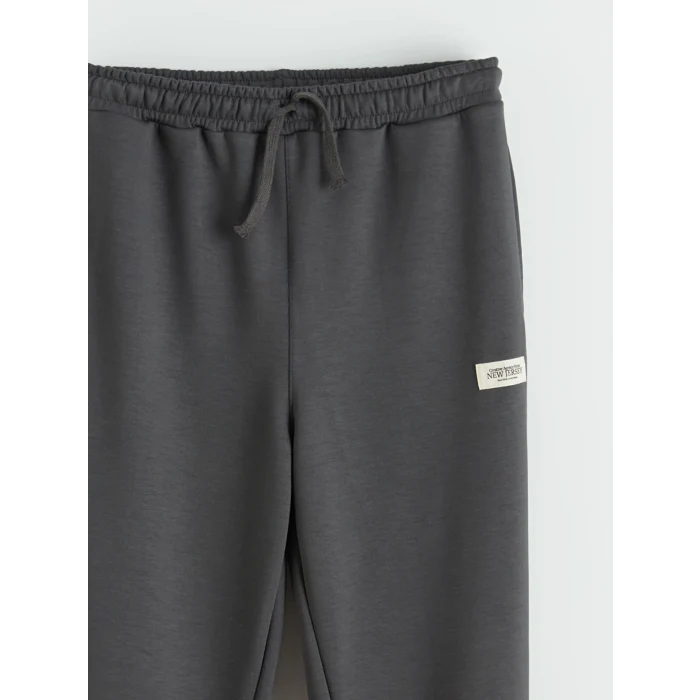 LCW Kids Antrasit Beli Lastikli Erkek Çocuk Jogger Eşofman Altı