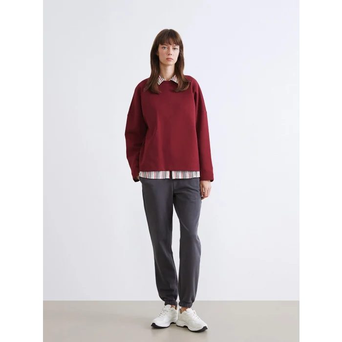 LCW Vision Antrasit Beli Lastikli Kadın Jogger Eşofman Altı