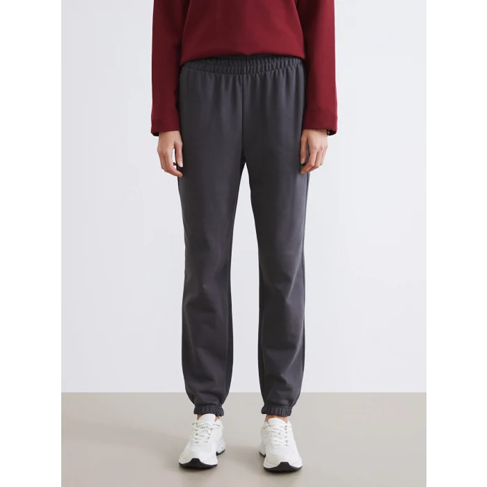 LCW Vision Antrasit Beli Lastikli Kadın Jogger Eşofman Altı