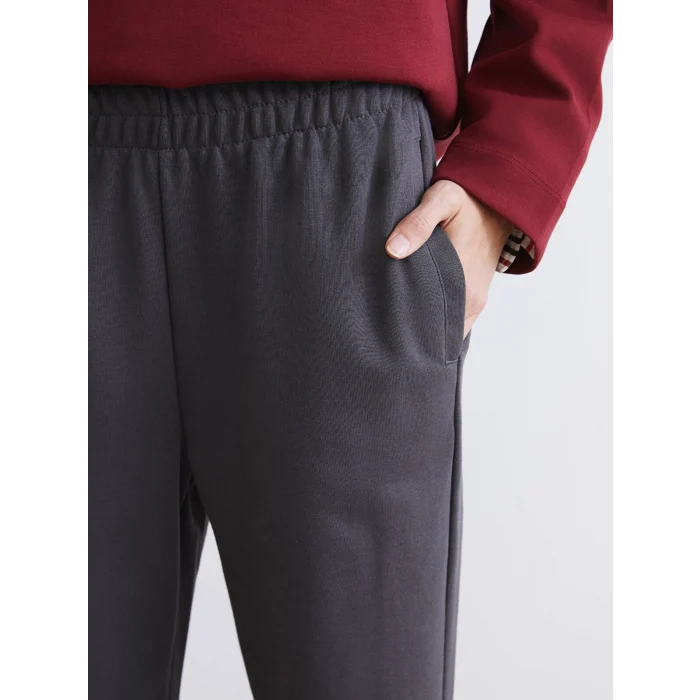 LCW Vision Antrasit Beli Lastikli Kadın Jogger Eşofman Altı