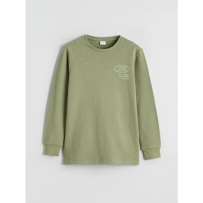 LCW Kids Yeşil New York Baskılı Erkek Çocuk Pijama Takımı