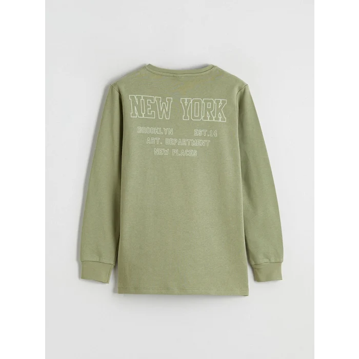 LCW Kids Yeşil New York Baskılı Erkek Çocuk Pijama Takımı