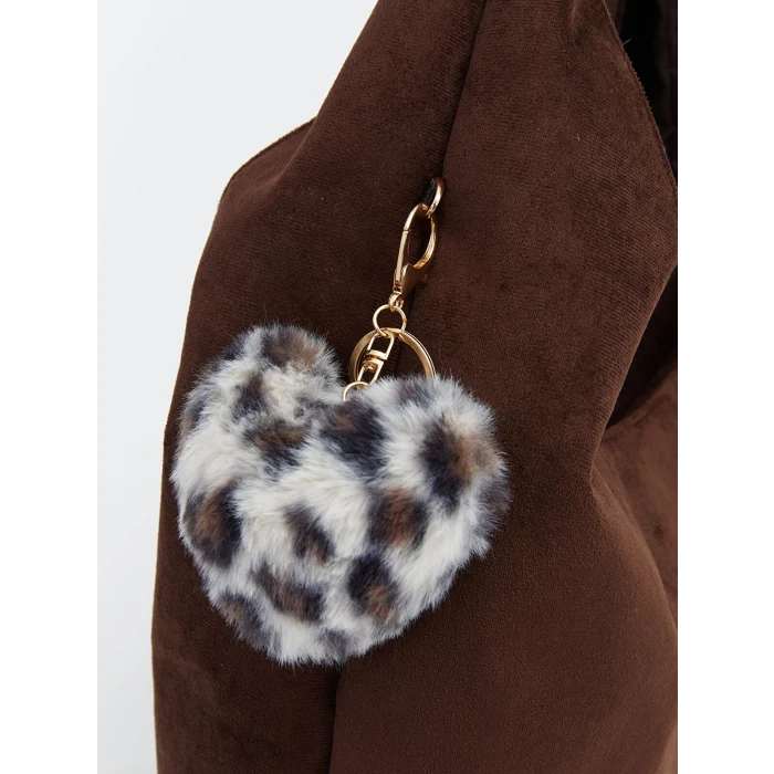 LCW ACCESSORIES Kahverengi Süet Görünümlü Kadın Omuz Çantası