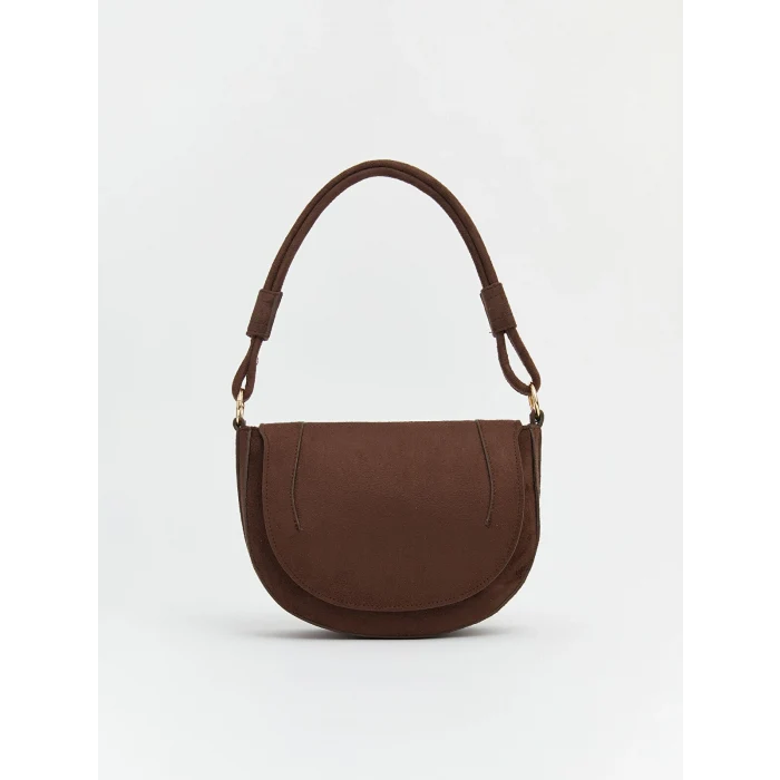 LCW ACCESSORIES Kahverengi Süet Görünümlü Kadın Omuz Çantası