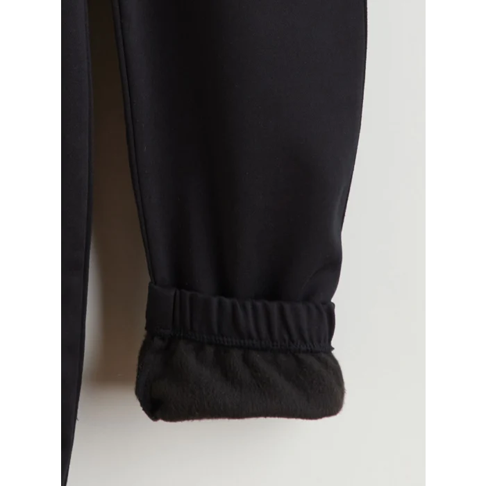 LCW Kids Siyah Beli Lastikli Erkek Çocuk Kargo Jogger Pantolon