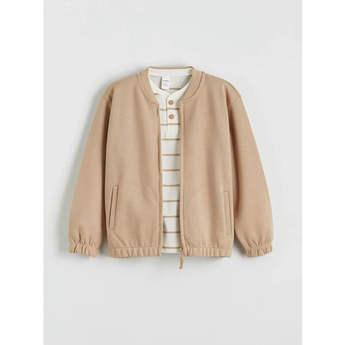 LCW Kids Bej Bisiklet Yaka Erkek Çocuk Takım 3lü